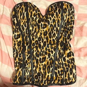 Cheetah print Corset